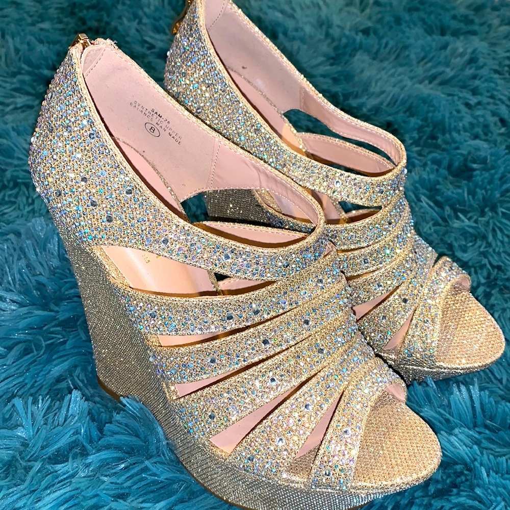 Bedazzled wedges